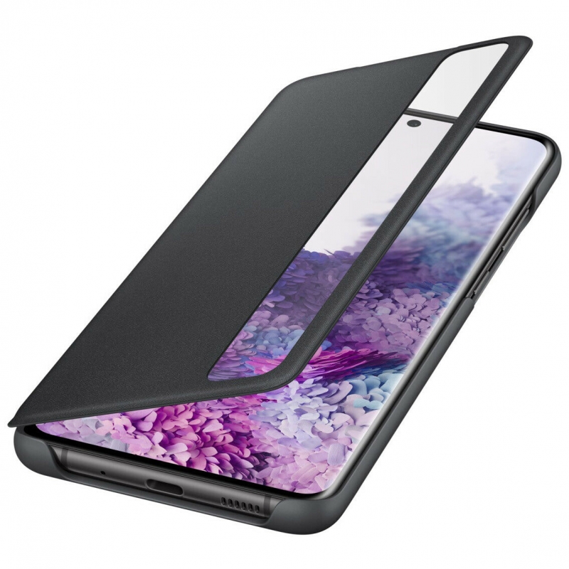 Bao Da Samsung Galaxy S20 Plus Smart Clear View Chính Hãng với thiết kế độc đáo với một dải nhỏ mặt trước dạng nhựa mờ, khi đóng bao da lại bạn có thể dễ dàng xem giờ với chế độ hiển thị cực đẹp.